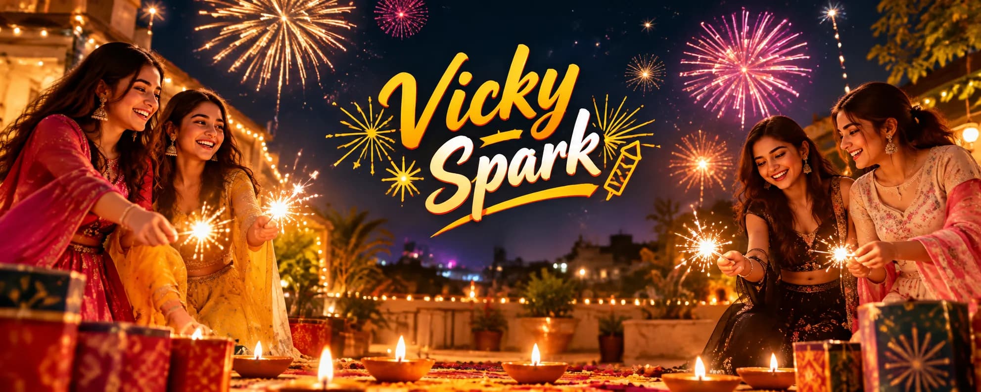 Cornation Brand Premium Fireworks Banner